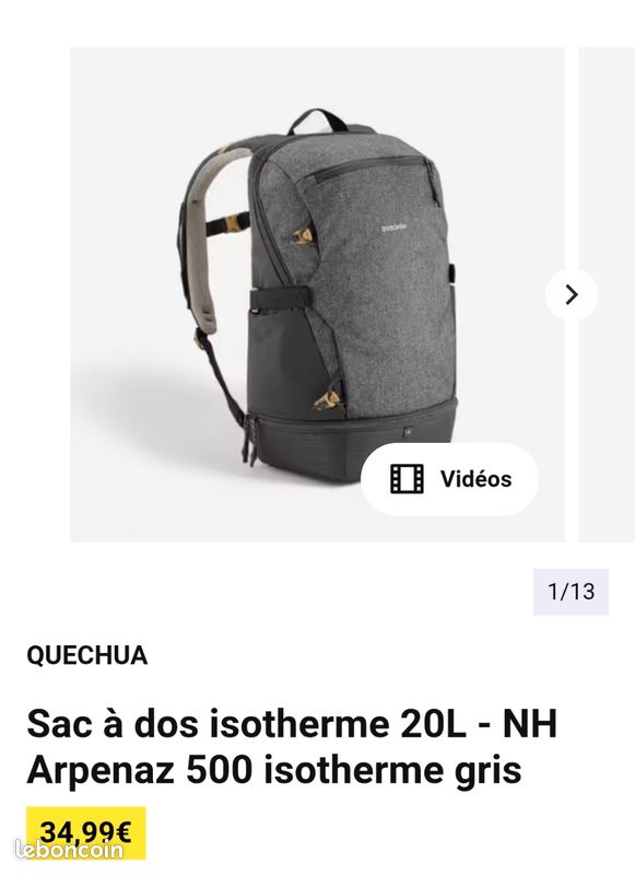 Quechua 20l Sac A Dos Decathlon Isotherme Sac A Dos Quechua 20L