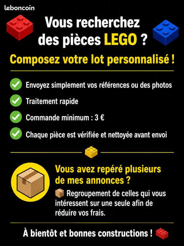LEGO portail double vintage - poteaux + volets - 3581 + 3582 - lot noir (image 4)