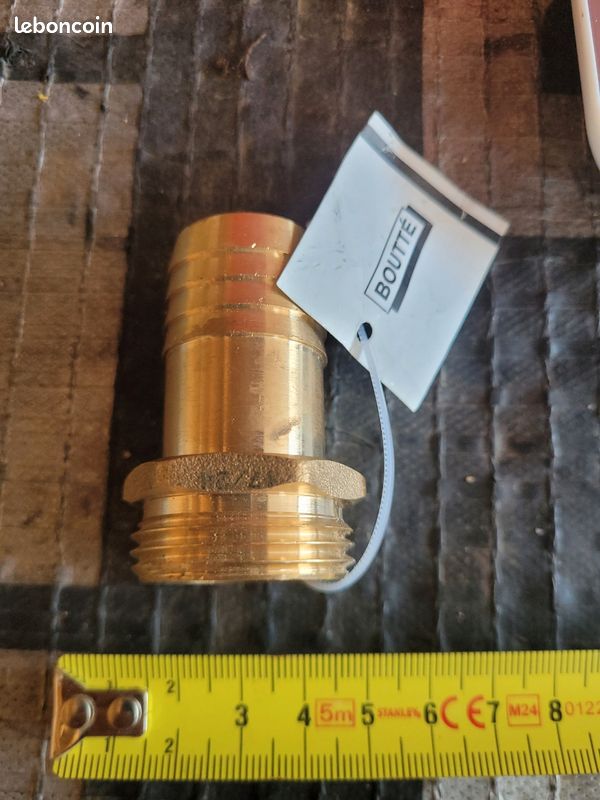 Raccord laiton 25mm bouté (image 1)