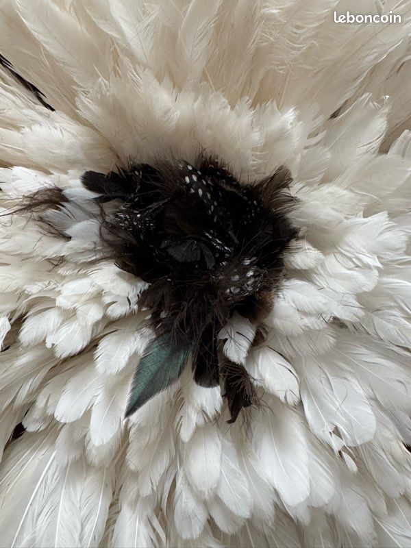 Juju Hat décoration murale à plumes - JUJU gris clair 35 cm | Leroy Merlin