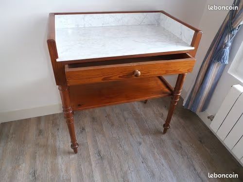 Table de toilette plateau marbre m38 (image 1)