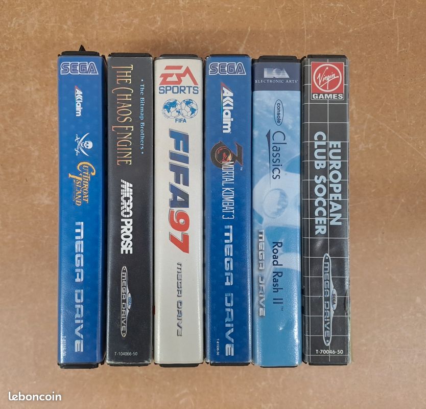 Jeu European Club Soccer SEGA Megadrive - En Boîte Avec Notice, Très Bon état, Sorti 1992