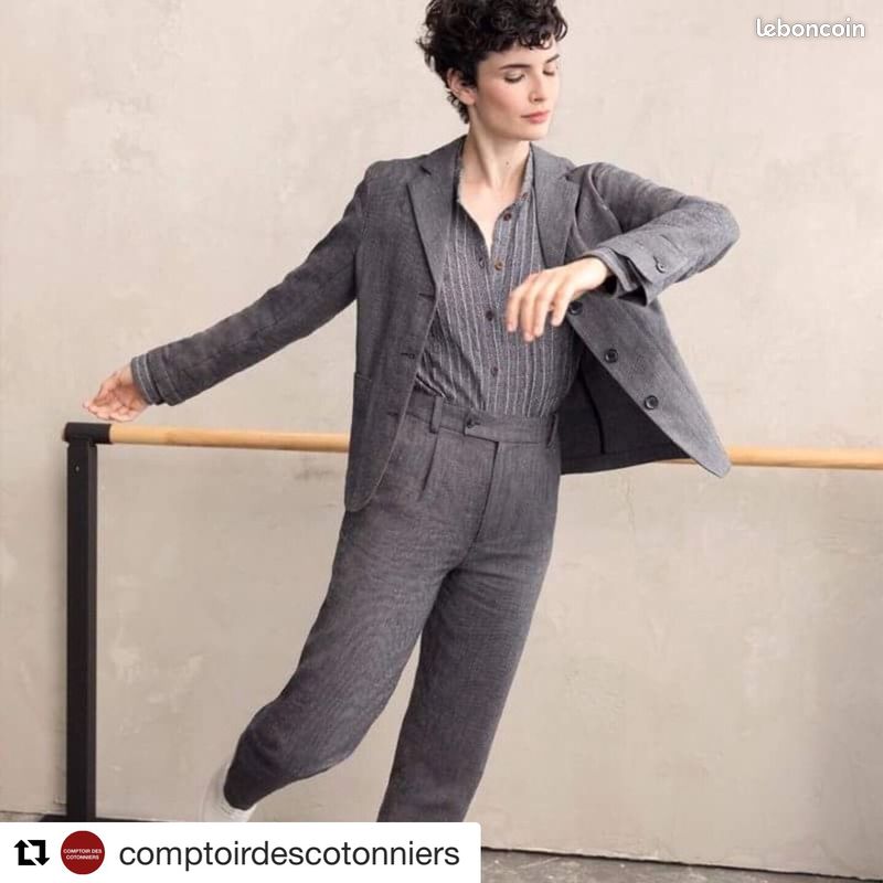 Pantalons droits Comptoir des cotonniers 38 (M, T2) (image 3)