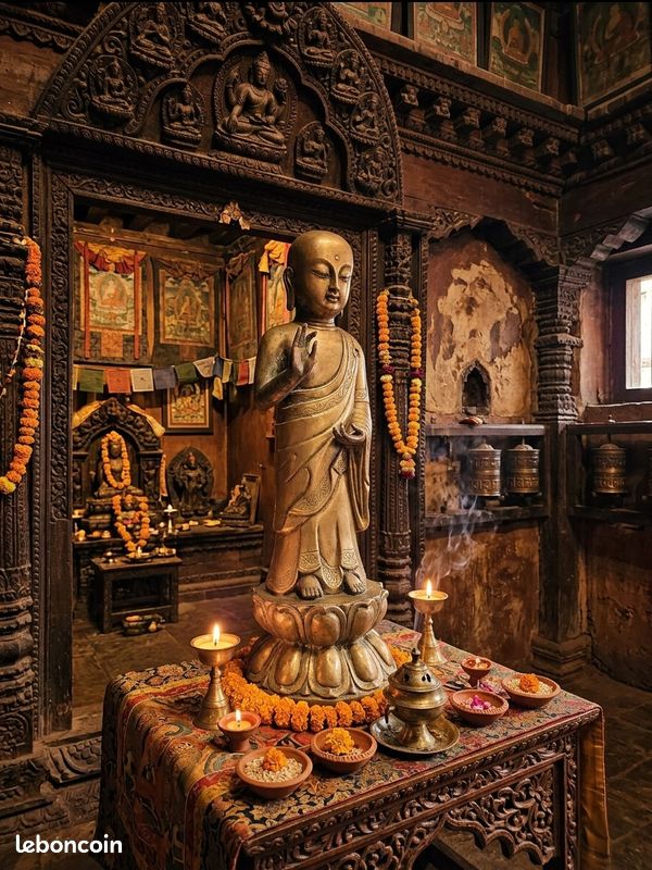 Bouddha népalais en bronze (image 11)