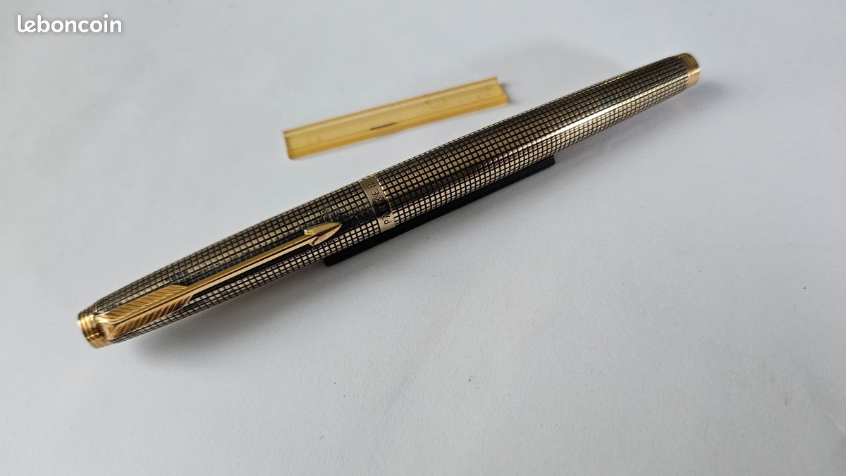Stylo Plume PARKER 75 FLIGHTER - Plume En Or Massif 18 Carats - Version Rare - Occasion