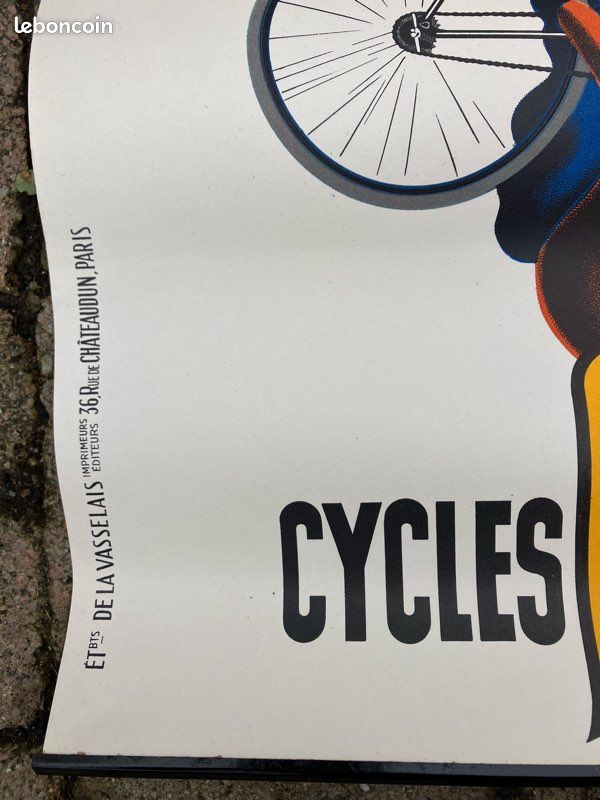 Affiche ancienne FAVOR – Cycles & Motos – Clermont-Ferrand