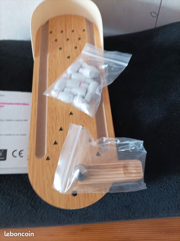 Mini jeux de bowling 🎳 en bois (image 1)