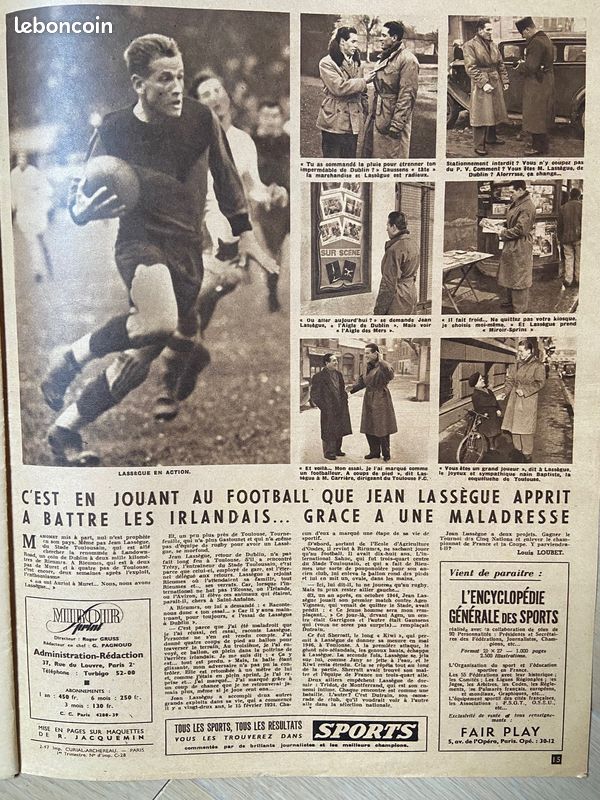 Miroir Sprint N°44 - 25 Mars 1947 - France-Portugal 1-0 - Six Jours De Paris - Bon état