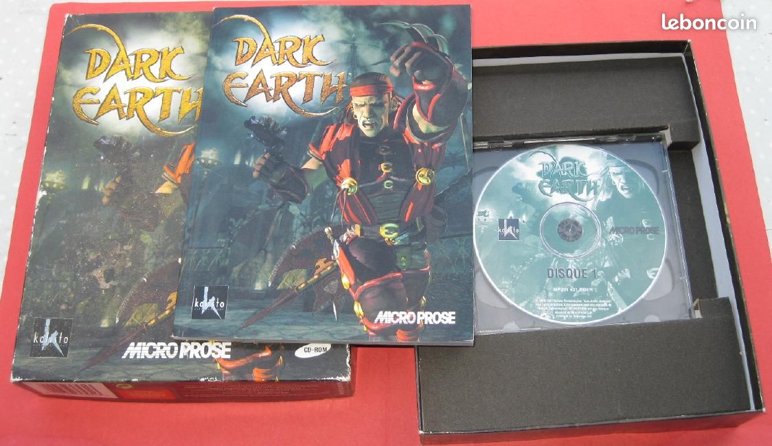 DARK EARTH Jeu sur 2 CDROM pour anciens PC, notice, version française intégrale (image 1)
