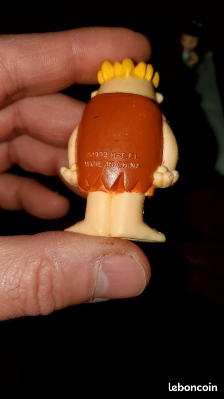 Figurine Pierrafeu (Flintstones) 1992 Par Plastoy - Hauteur 6 Cm - Occasion
