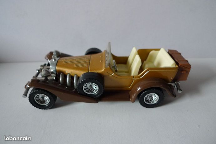 Voiture Miniature Majorette 1/32 Excalibur Verte - Vintage, Jouet Ancien - Occasion