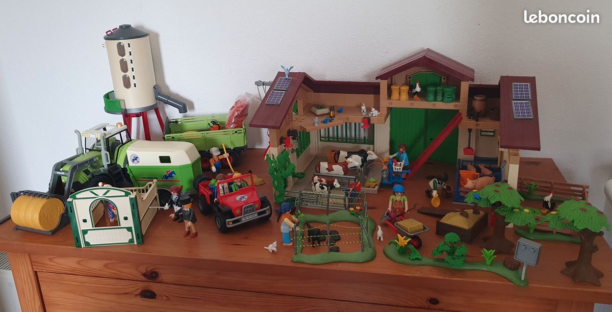Playmobil ferme tracteur silo 4x4 enclos... (image 1)