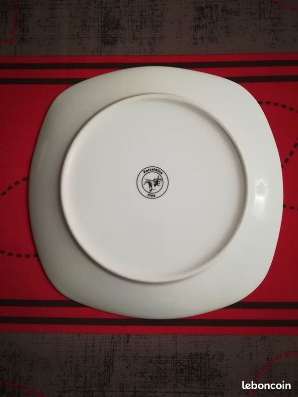 13 assiettes porcelaine décoratives Coquelicot (image 2)