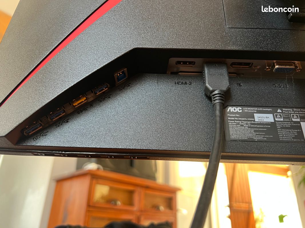 écran AOC 165 Hz 23,8 pouces + casque gaming offert (image 5)