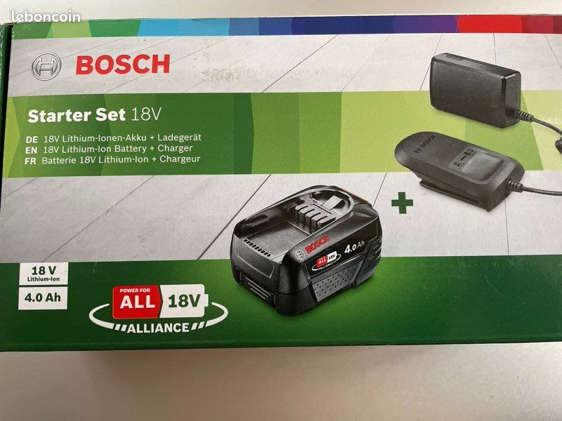 Batterie 18v Bosch Bosch Batterie Et Chargeur Rapide Starter Set