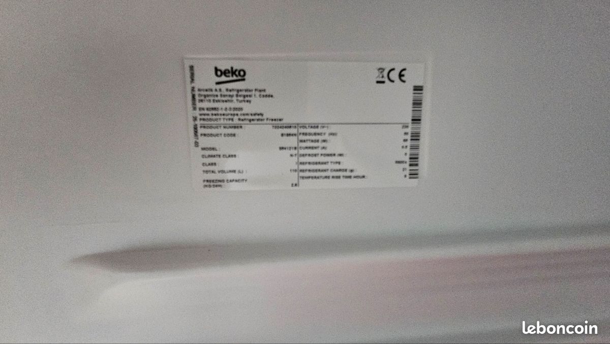Réfrigérateur Table Top neuf - BEKO (image 4)