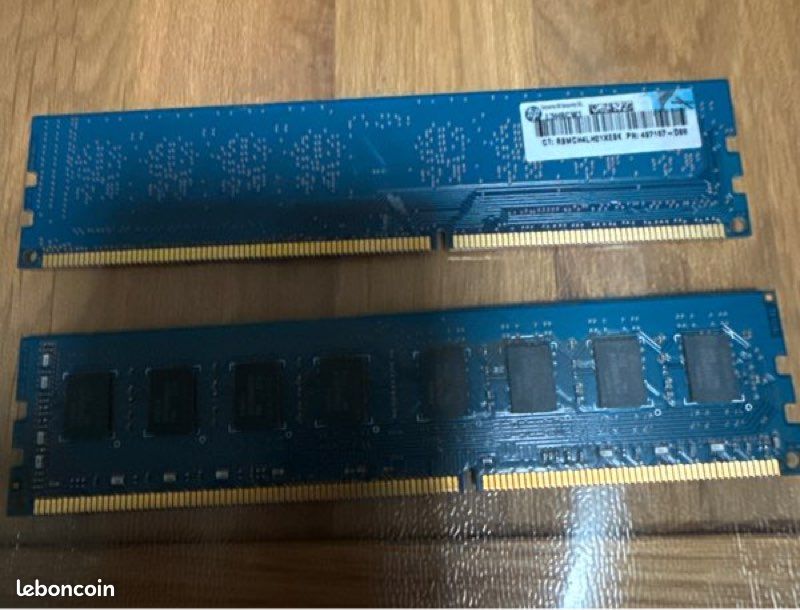 Lot de 3 barrettes total 1Gb de RAM DDR333 CL2.5 PC2700