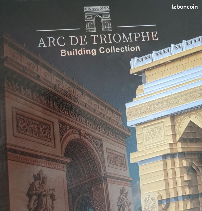 Maquette Arc De Triomphe Aue-Verlag – échelle 1:250, 21x20x21 Cm, Découpe Laser, Fabrication Allemande