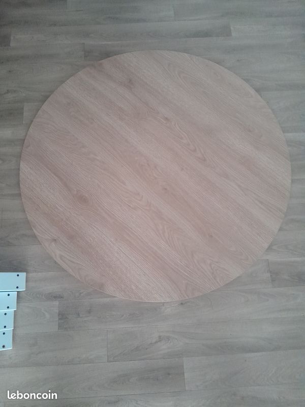 A vendre table ronde MARIEDAMM ikea bois et blanc (image 4)