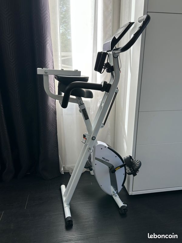Micyox MX711 Vélo D'Appartement Pliable 3 En 1 - 16 Niveaux Résistance Magnétique - Selle Surdimensionnée