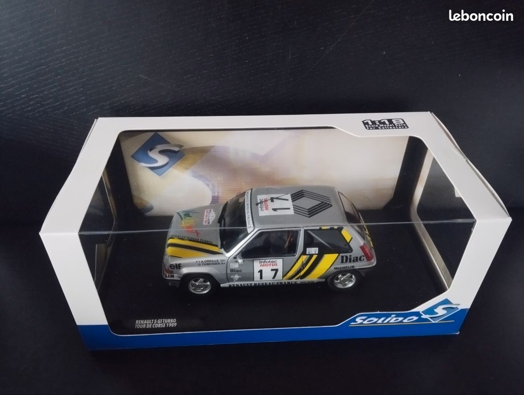 Miniature 1/43 Altaya - Renault GT Turbo Rallye Monte Carlo 1989 "OREILLE" - NEUVE