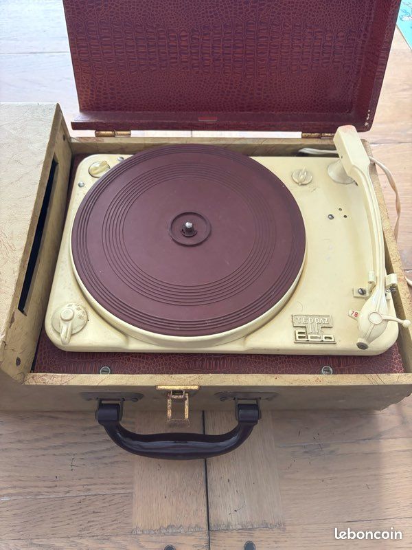 Tourne-disque Teppaz Tourist - 1963 - Fonctionnel - Rare - Occasion