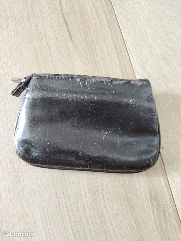Porte monnaie noir vernis (image 2)
