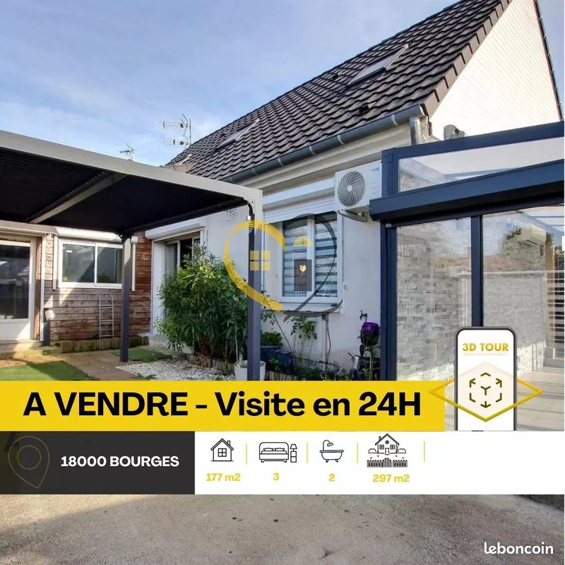 Maison 6 pièces 177 m² · à Bourges · 177 m² · 208 000 €