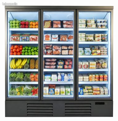 ✅Prix TTC - Vitrine murale réfrigérée en libre-sevice +1°C/+10°C - 3 portes battantes - Livraison Offerte dans toute la France (image 3)