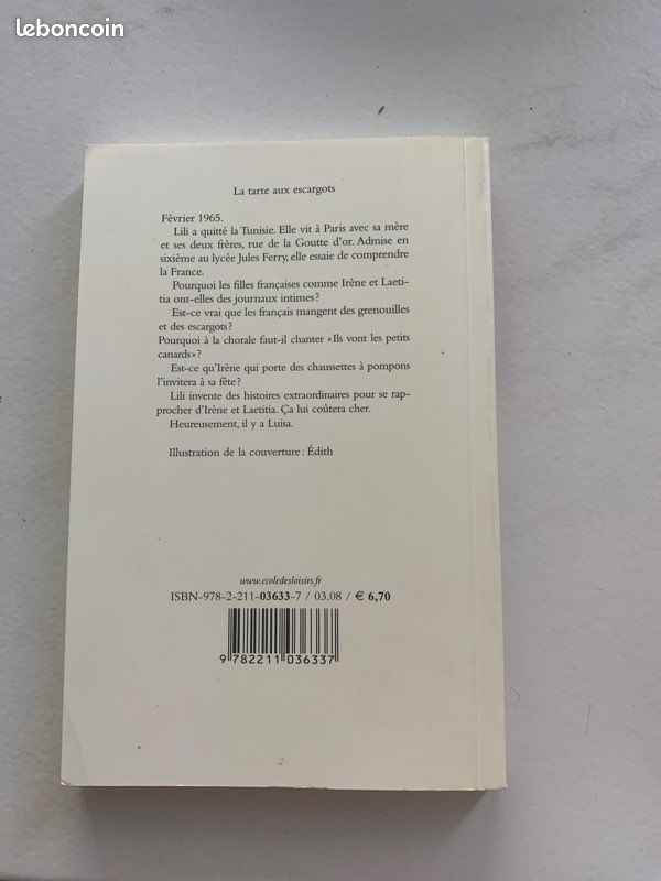 Livre brigitte smadja la tarte aux escargots (image 3)