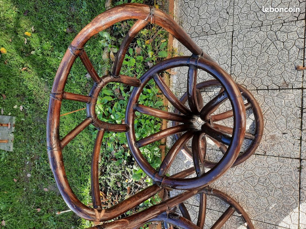 Paire de Chaises en rotin de la Maison KOK années 70-80 (image 3)