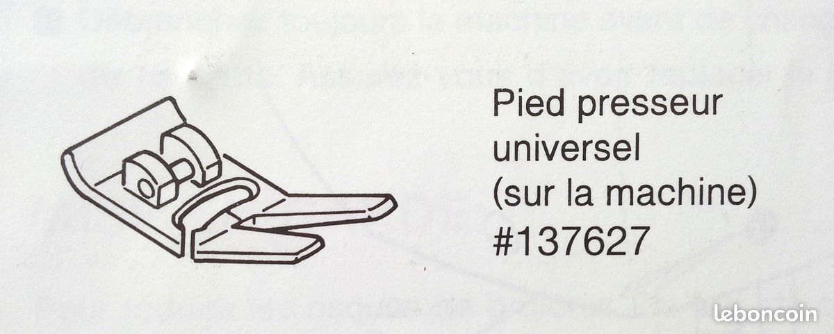 Pied presseur universel en métal 137627 pour machine à coudre Singer (image 14)