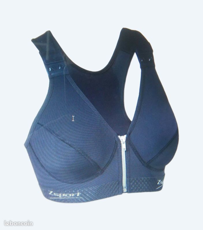 BRASSIERE SOUTIEN GORGE Multisport femme ZSPORT ZBRA SILVER