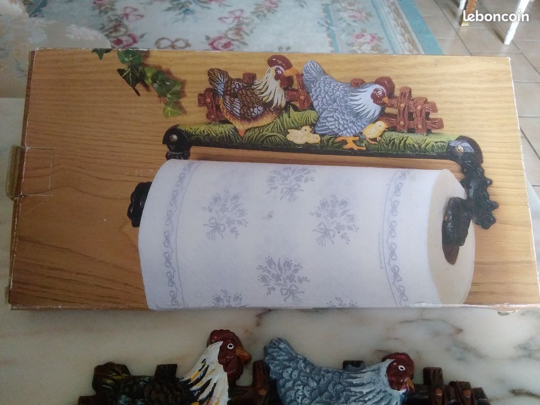 Porte rouleau essui tout en fonte (image 2)