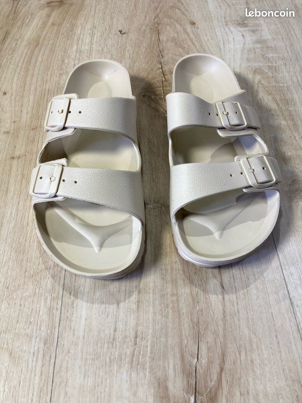 Sandales beige double bride 41 (image 1)