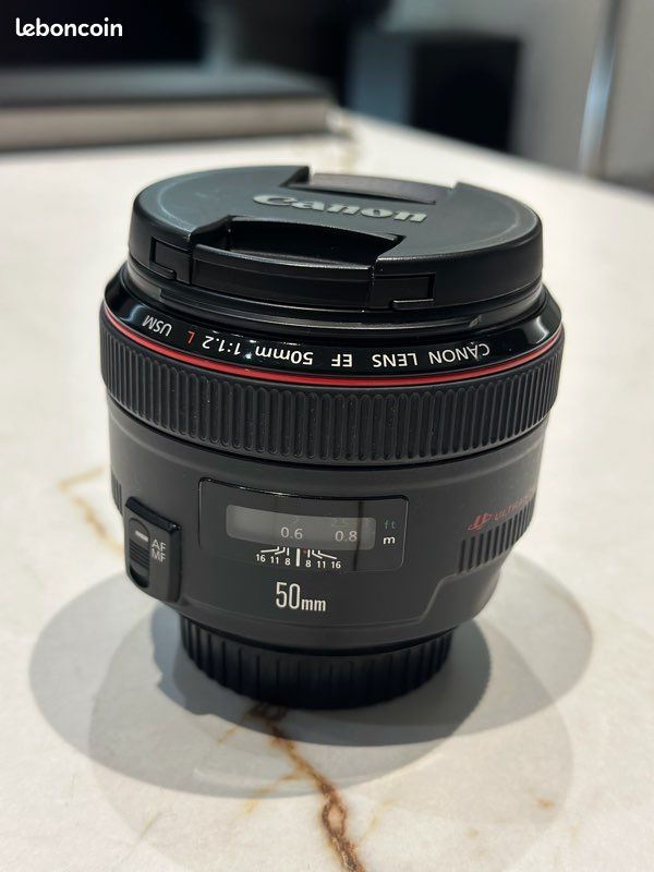 Canon EF 50mm f/1.2 L USM – Comme neuf (image 1)