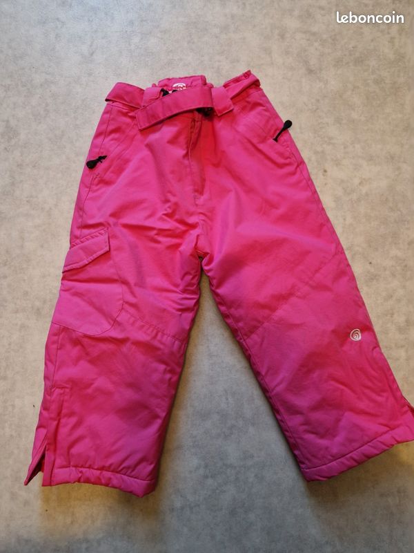 Pantalon ski fille rose ans Sport Plein air