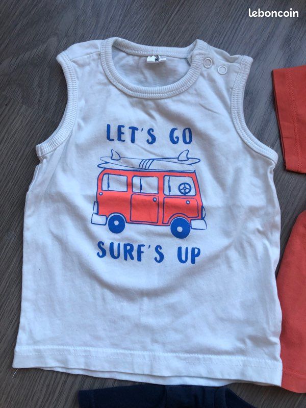 Lot de 4 tee-shirts manches courtes et 1 débardeur 18 mois (image 6)
