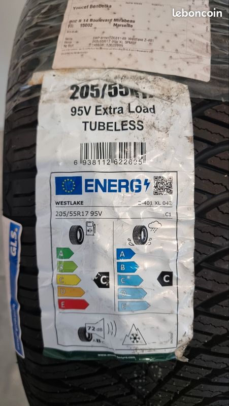Pneu 205/55 R17 neuf (image 2)