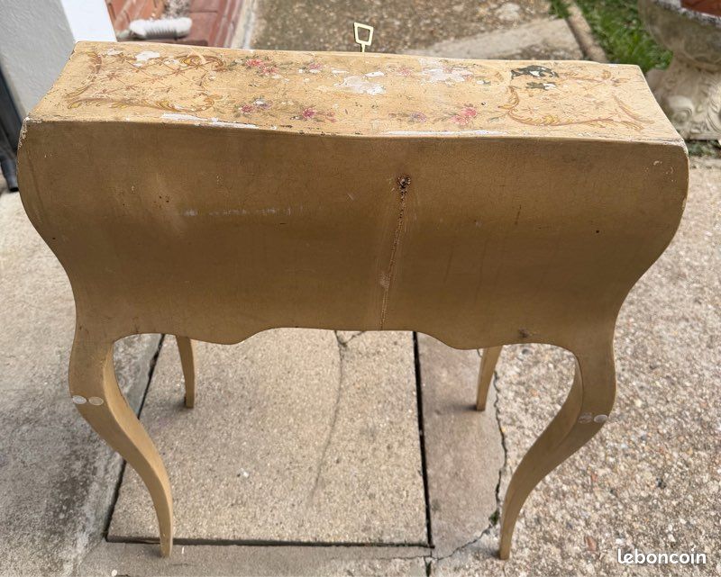 Bureau vénitien, décoration, floral hauteur, 94 largeur 63 profondeur, 40 (image 5)