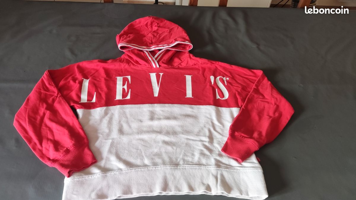 Sweat Levi's rouge et blanc Taille 12 ans (image 2)