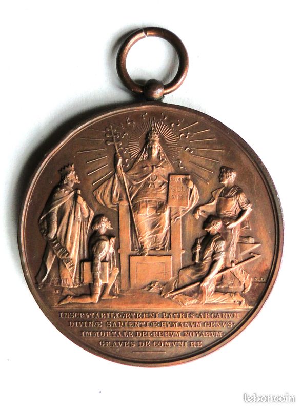 GDE MEDAILLE RELIGIEUSE leon XIII ROME pont max 1878 pie IX pape 49g
