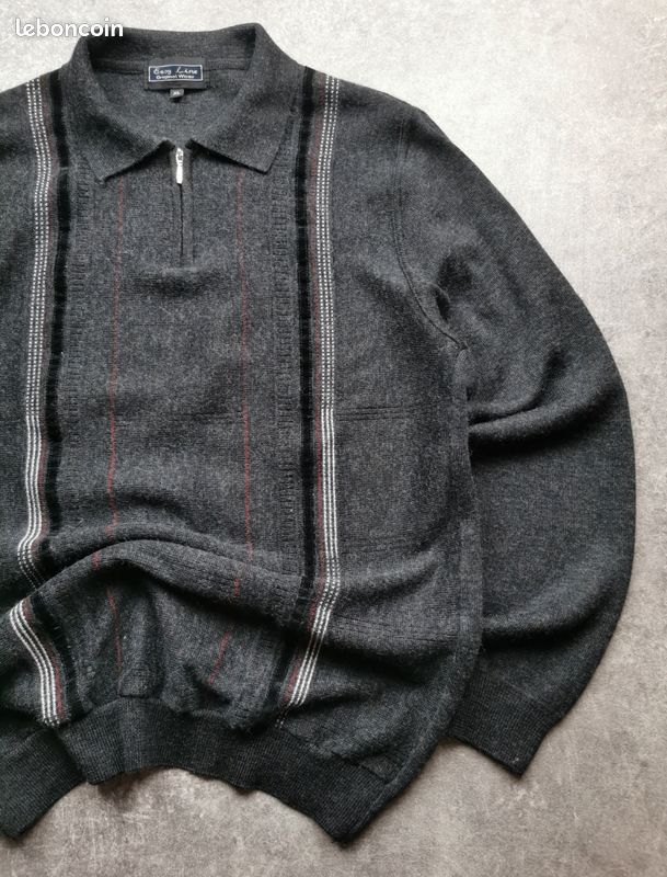Pull vintage Easy Line en laine année 80 90 (image 2)