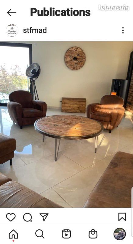 Fauteuil bois de palette et table (image 6)