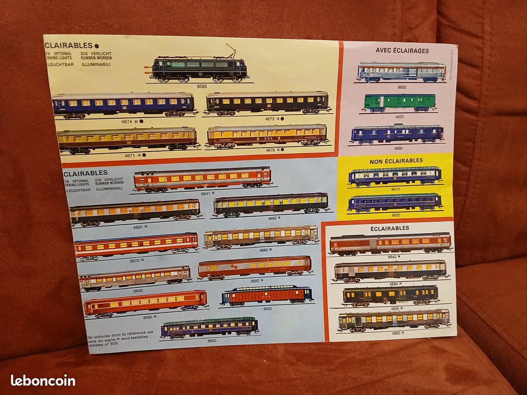Catalogue ancien années 70 de la marque Jouef train électriques et circuit routier (image 2)
