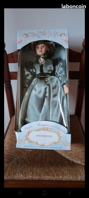 Poupée Frédérique Porcelaine de collection vintage 45cm (image 2)