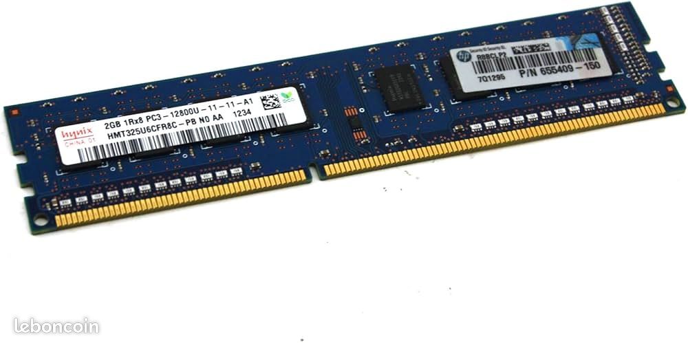 RAM 2Go DDR3 PC bureau - disponible (image 1)