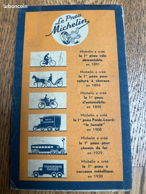 Carte Michelin N°120 Ancienne - Environs De Paris - Édition Cycliste 1956 | Vintage