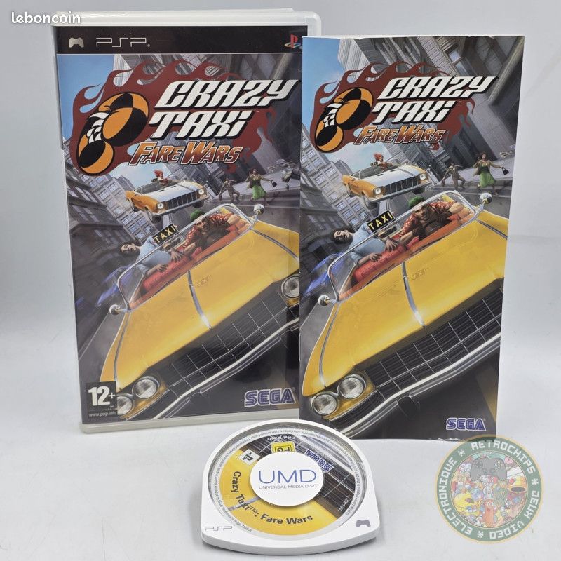 Crazy Taxi (PS2, PlayStation 2) - PAL FR CIB testé