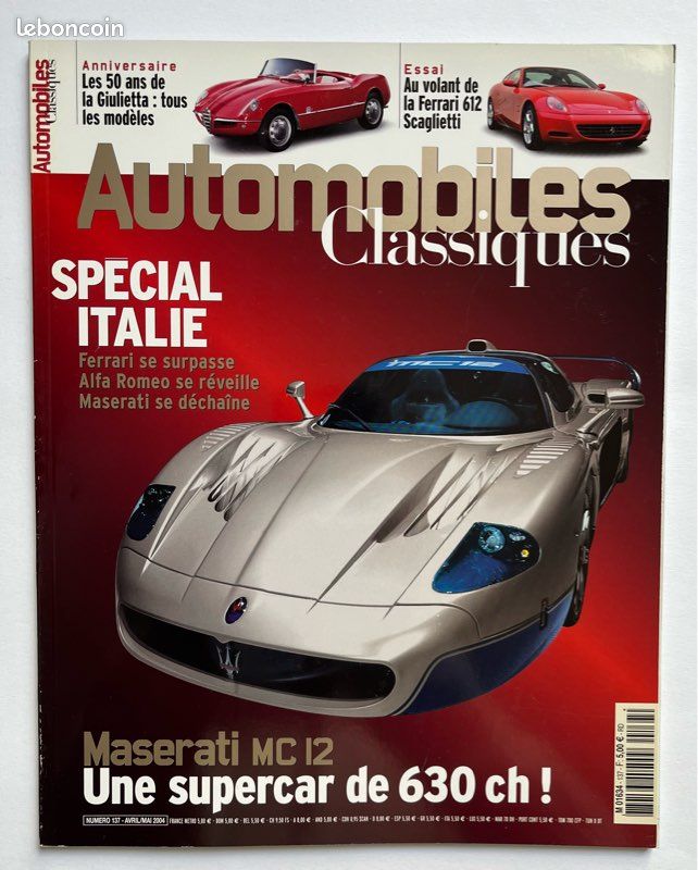 Magazine automobiles classiques numéro 137 Maserati MC12 (image 1)